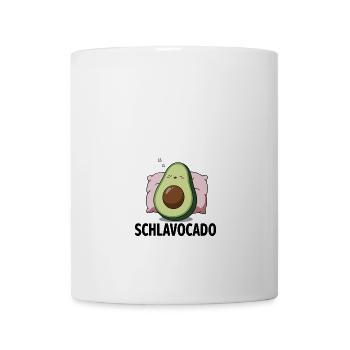 Schlavocado Avocado Offizielles Schlafshirt Schlaf - Tasse - Weiß - Vorne