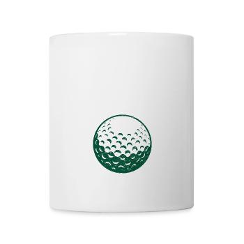 Golfball Balle de golf Golfer Golfen - Mug blanc - blanc - Devant
