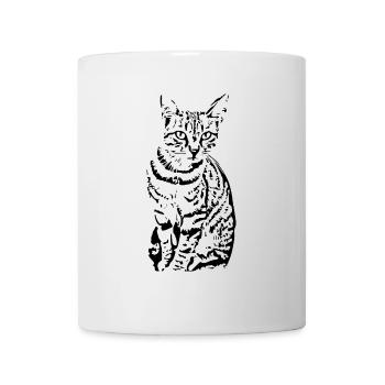 Black Cat Cat Sweet Kitten Christmas Gift - Mug - white - Front