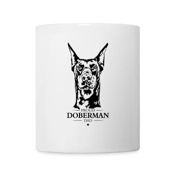 Doberman Papa Chien Chien Doberman Wilsigns - Mug blanc - blanc - Devant