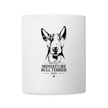 Bull Terrier miniature Papa Bullterrier Wilsigns - Mug blanc - blanc - Devant