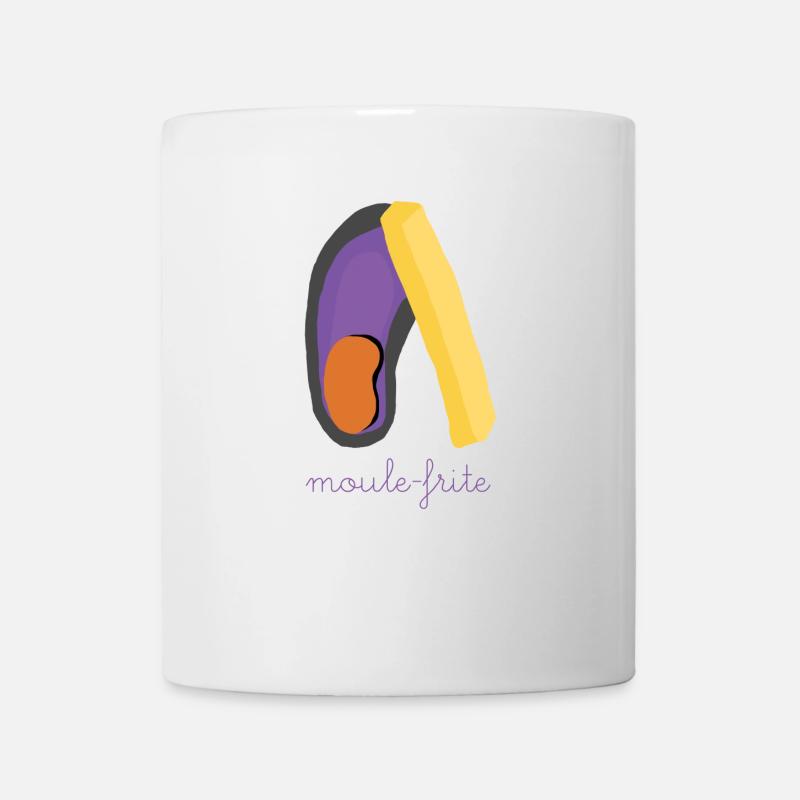 moule frite - Mug blanc - blanc