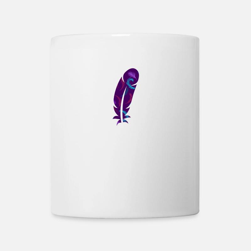 Plumes colorées - Mug blanc - blanc