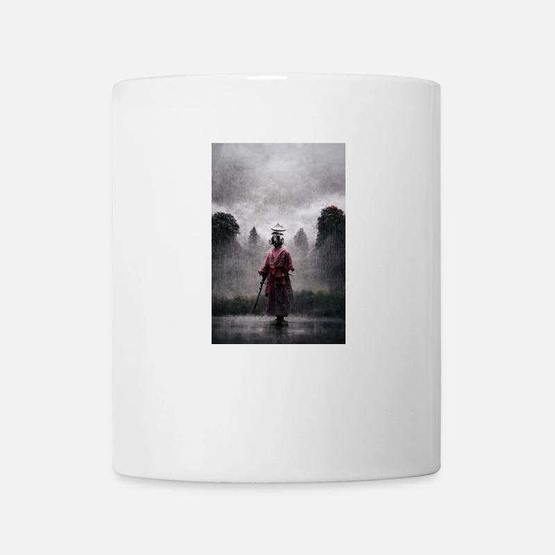 Samurai im Nebel - Tasse - Weiß