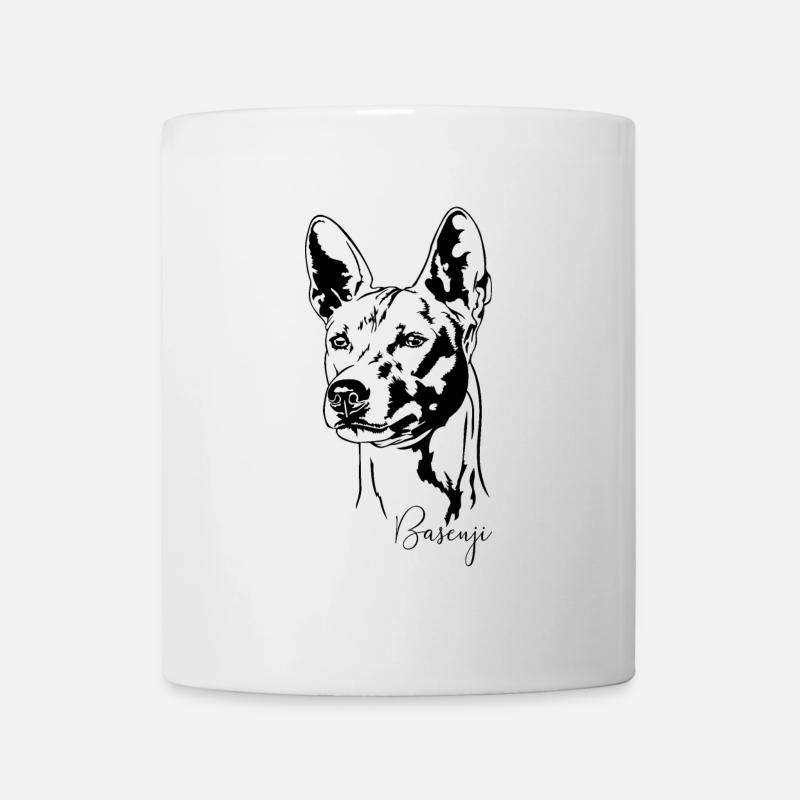 BASENJI Portrait Chien Portrait Chiens Wilsigns - Mug blanc - blanc