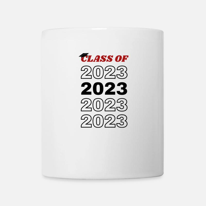 Graduating class 2023 red - Mug - white