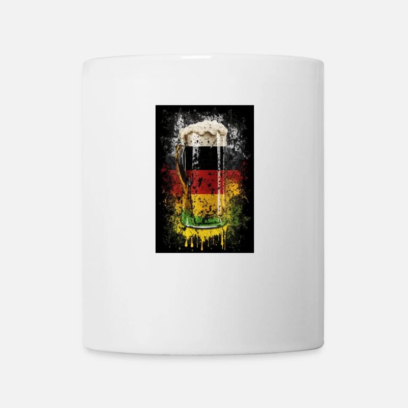 Deutschland Bier Flagge - Tasse - Weiß