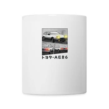CAR COMIC / POP UP HEADLIGHTS HATCHBACK - Mug - white - Front