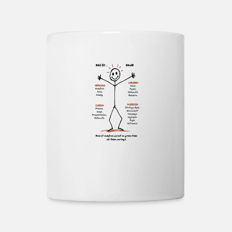 Das ist David - Tasse - Weiß
