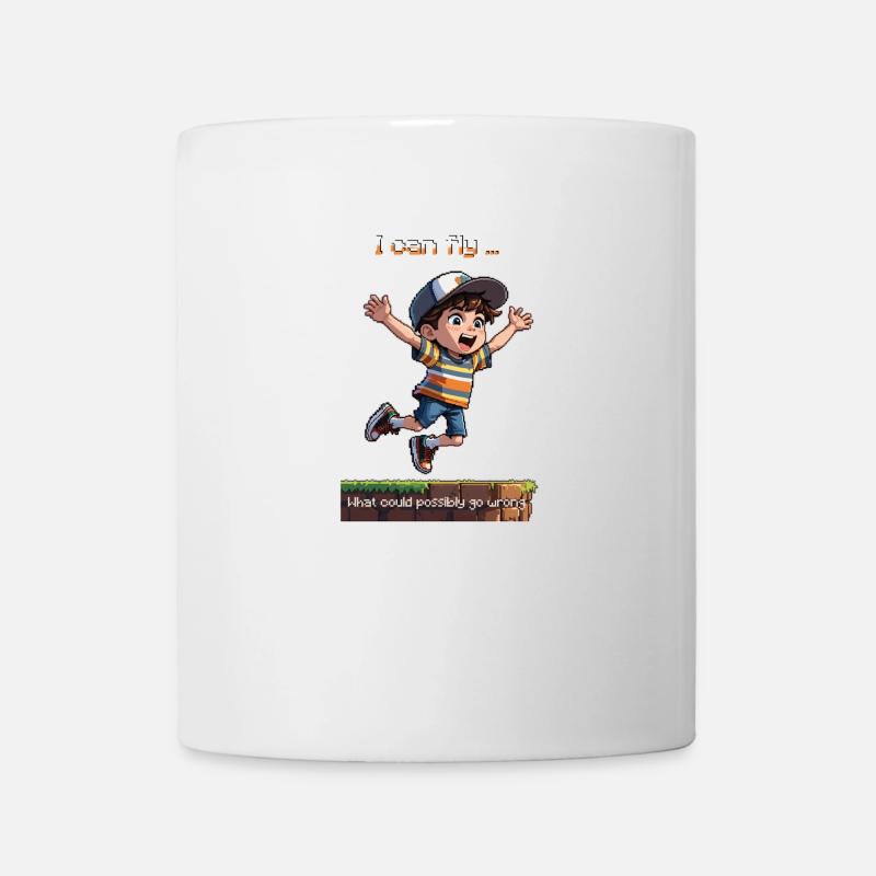 Le gars de la mouche 8bit - Mug blanc - blanc