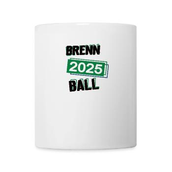 Brennball Spieler Team Turnier Mannschaft in 2025 - Tasse - Weiß - Vorne