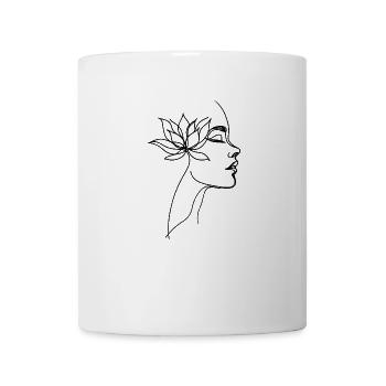Lotus-Frau - Tasse - Weiß - Vorne