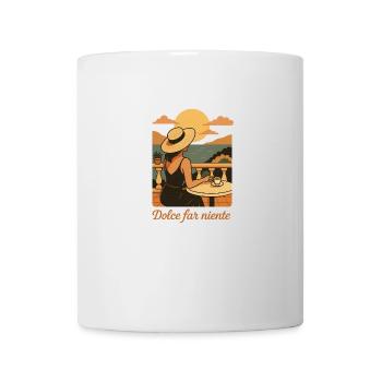 Dolce far niente – Moment solaire italien - Mug blanc - blanc - Devant