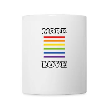 More love gay pride rainbow - Mug - white - Front
