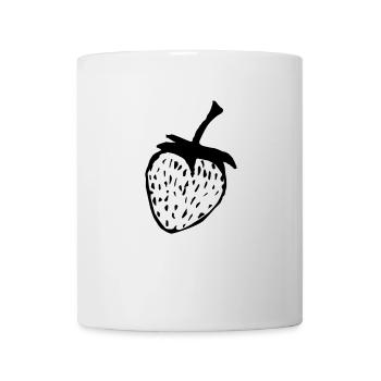 Erdbeere - Tasse - Weiß - Vorne