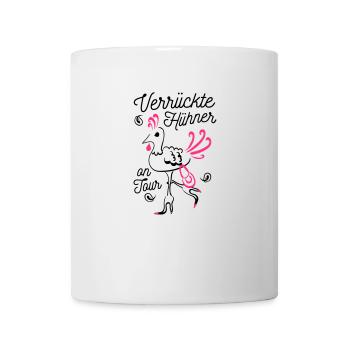 Team Braut verrückte Hühner on Tour - Tasse - Weiß - Vorne