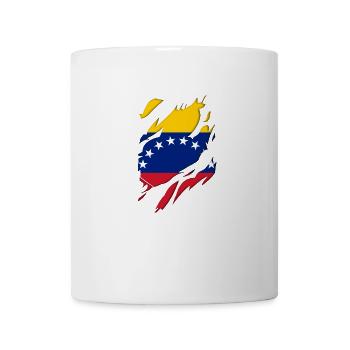 Venezuela flag torn motif - Mug - white - Front