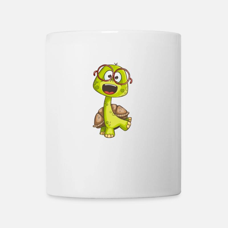 Lustige Schildkröte - Tasse - Weiß