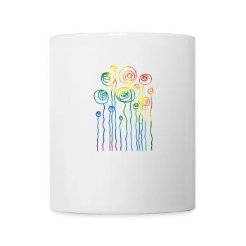 Blumen - Tasse - Weiß - Vorne