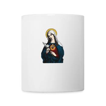 Sainte Vierge Marie avec son Cœur Immaculé - Mug blanc - blanc - Devant
