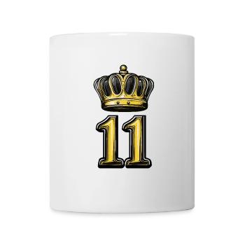 11 Number Crown - Mug - white - Front