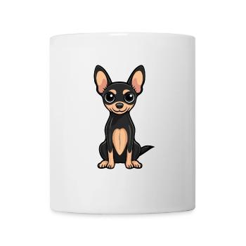 Pinscher Chien Mignon - Mug blanc - blanc - Devant