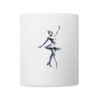 Low Poly Ballerina - Ballet Design - Mug - white - Front