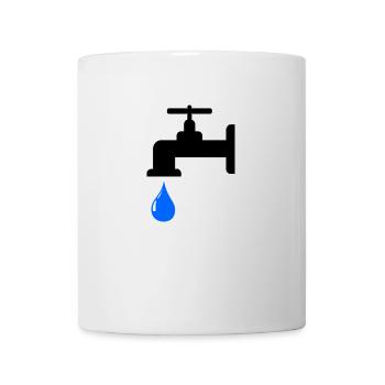 Wasserhahn - Tasse - Weiß - Vorne