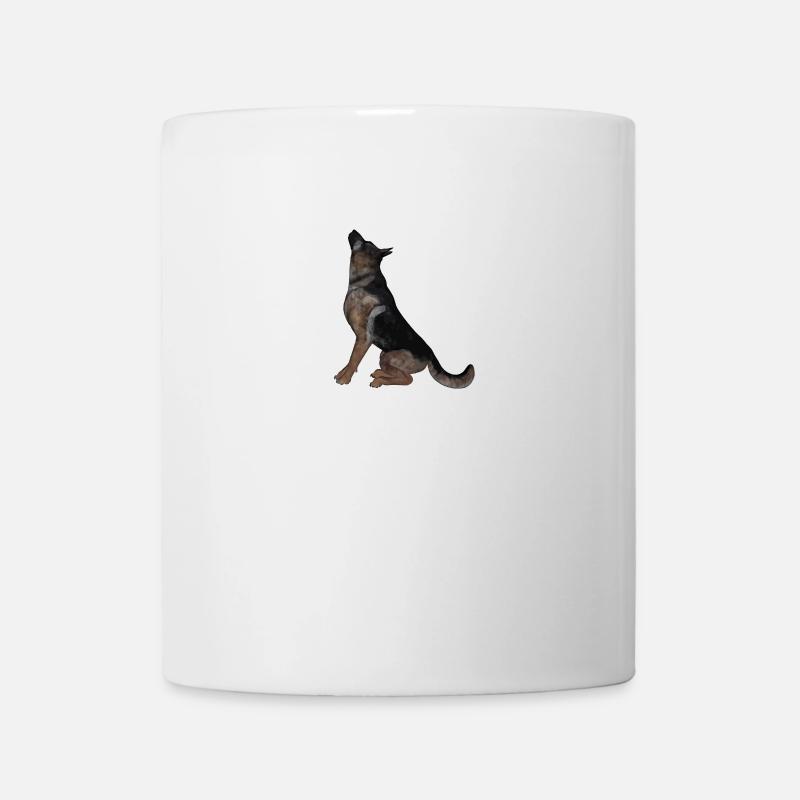 Schäferhund - Tasse - Weiß