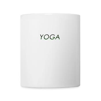 yoga t shirt - Mug - white - Front