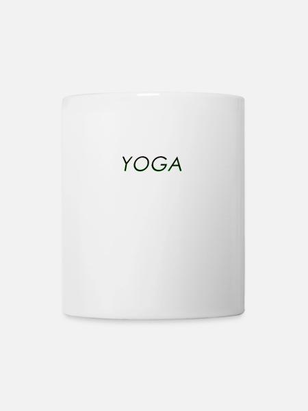 t shirt yoga - Mug blanc - blanc