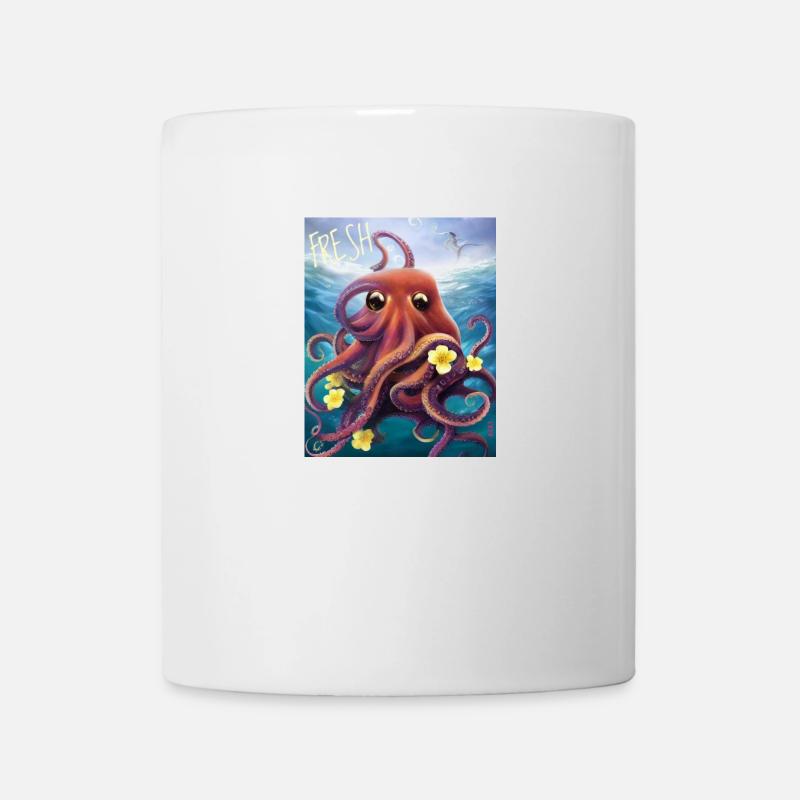 Pieuvre - Mug blanc - blanc
