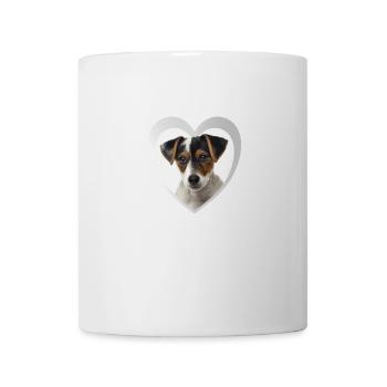 Jack Russel Terrier - Hundeliebhaber - Hunde Herz - Tasse - Weiß - Vorne