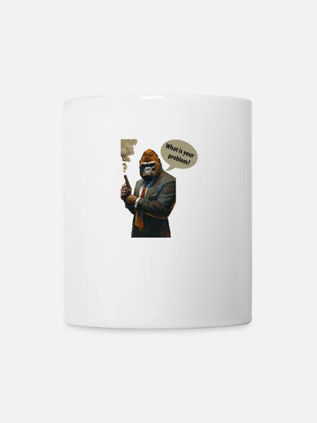 Grumpy Gorilla - Tasse - Weiß