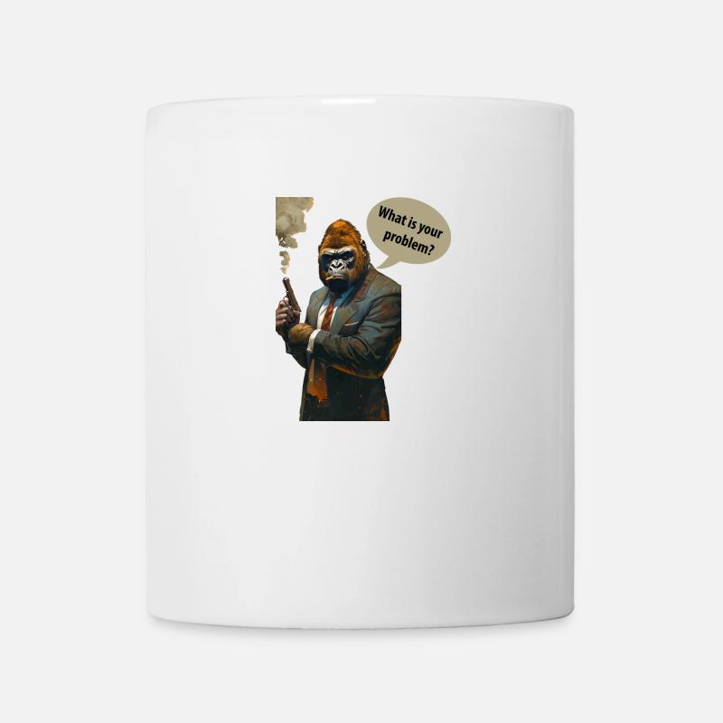 Grumpy Gorilla - Tasse - Weiß