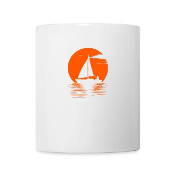 Motif Voilier - Mug blanc - blanc - Devant