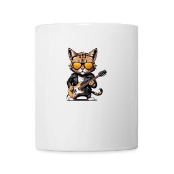 Cat Rocker Cat HardRock Gift - Mug blanc - blanc - Devant