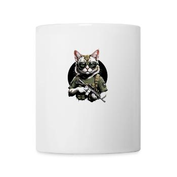 Chat Airsoft Chat Chat Jouant Airsoft Cadeau Militaire - Mug blanc - blanc - Devant