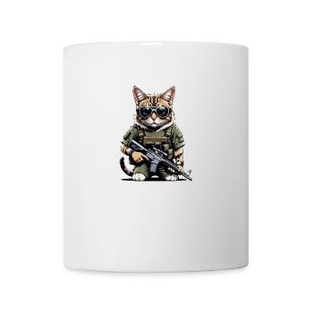 Chat Airsoft Chat Chat Jouant Airsoft Cadeau Militaire - Mug blanc - blanc - Devant