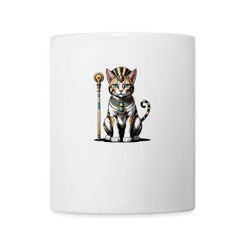 Chat Pharaon Chat Égypte Pyramide Cadeau - Mug blanc - blanc - Devant
