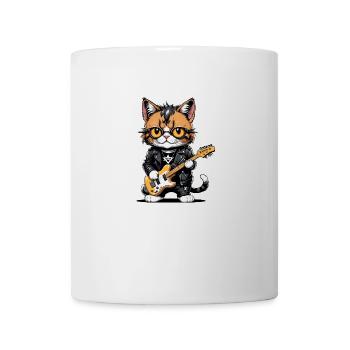 Cat Rocker Cat HardRock Gift - Mug blanc - blanc - Devant