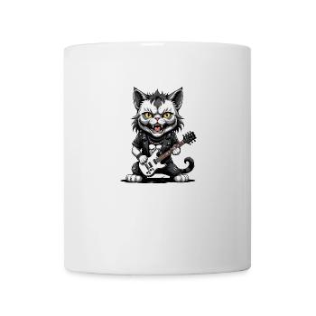 Cat Rocker Cat HardRock Gift - Mug blanc - blanc - Devant