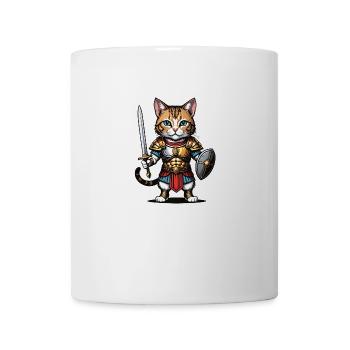 Cat Römischer Krieger Katze Geschenk - Tasse - Weiß - Vorne