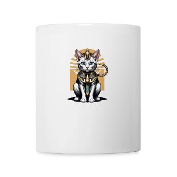 Chat Pharaon Chat Égypte Pyramide Cadeau - Mug blanc - blanc - Devant
