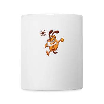Dog Heading a Foot Ball - Mug - white - Front