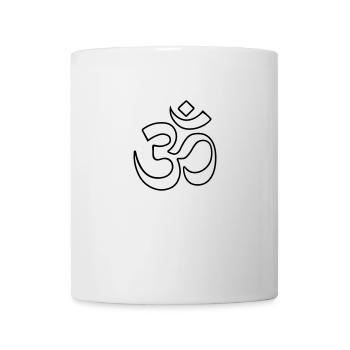om - Mug blanc - blanc - Devant