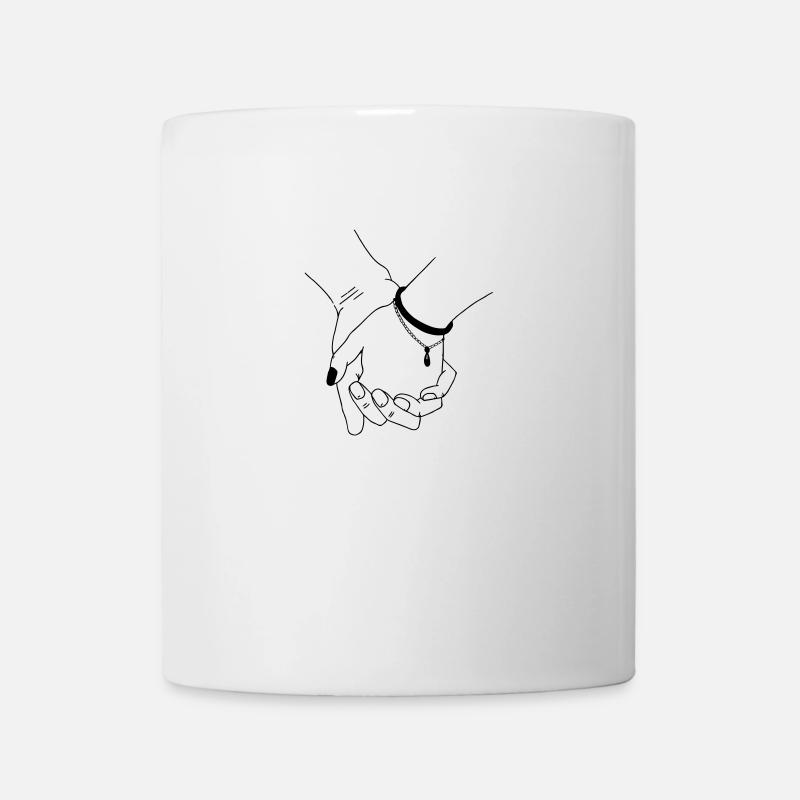 haendchen halten - Tasse - Weiß