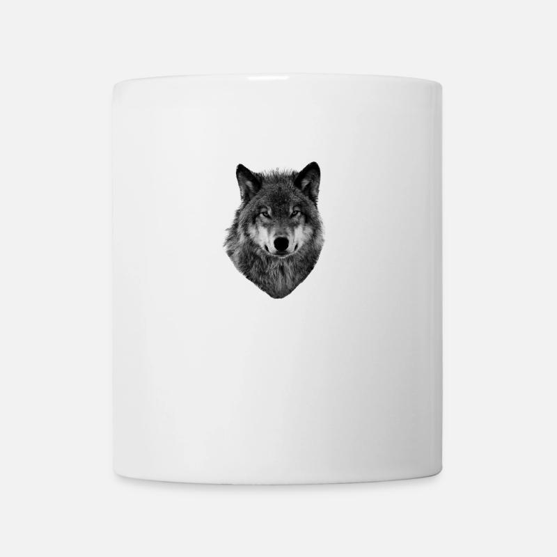 Wütender Wolf - Tasse - Weiß