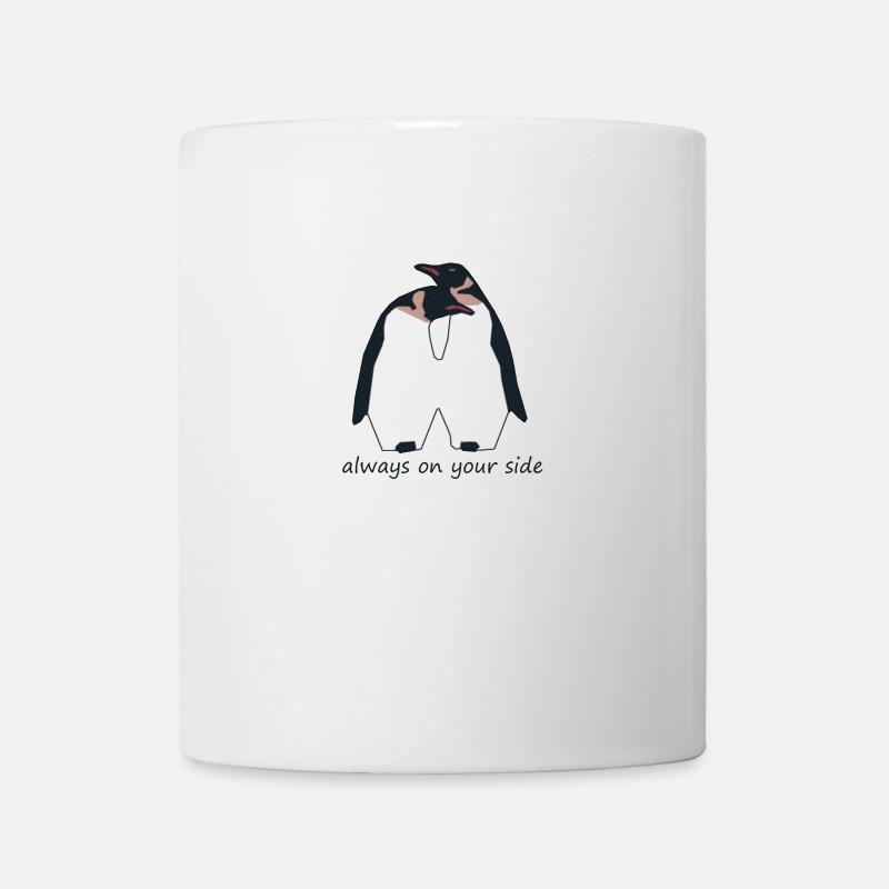 Couple mignon pingouin amour Amour couple mignon pingouin - Mug blanc - blanc