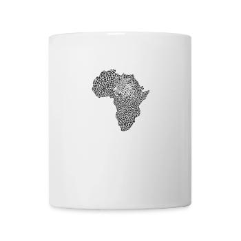 Afrika map leopard - Tasse - Weiß - Vorne